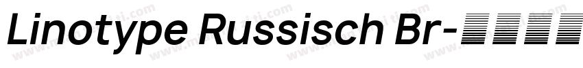 Linotype Russisch Br字体转换